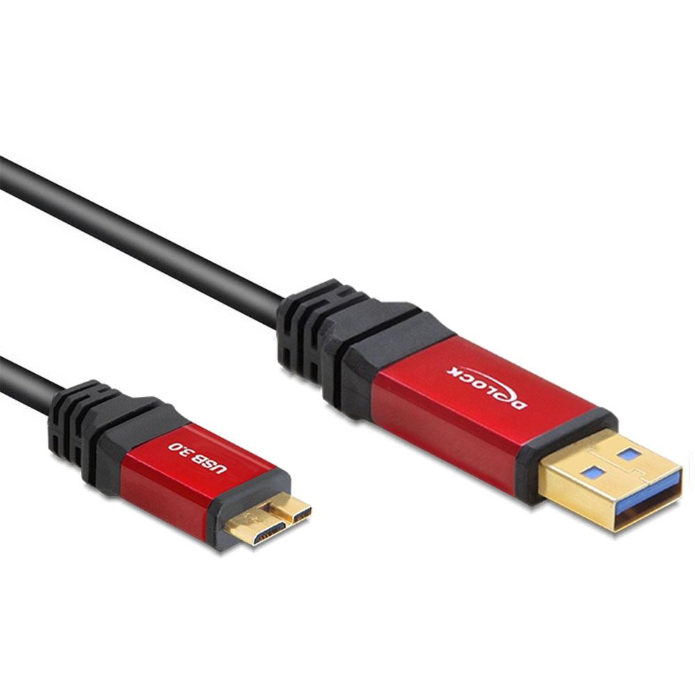 Gelijkwaardig Koe naast USB 3.0 A naar Micro USB Kabel - Micro USB 3.0 Kabel, Connector 1: USB A  male, Connector 2: micro USB B male, 1 meter.