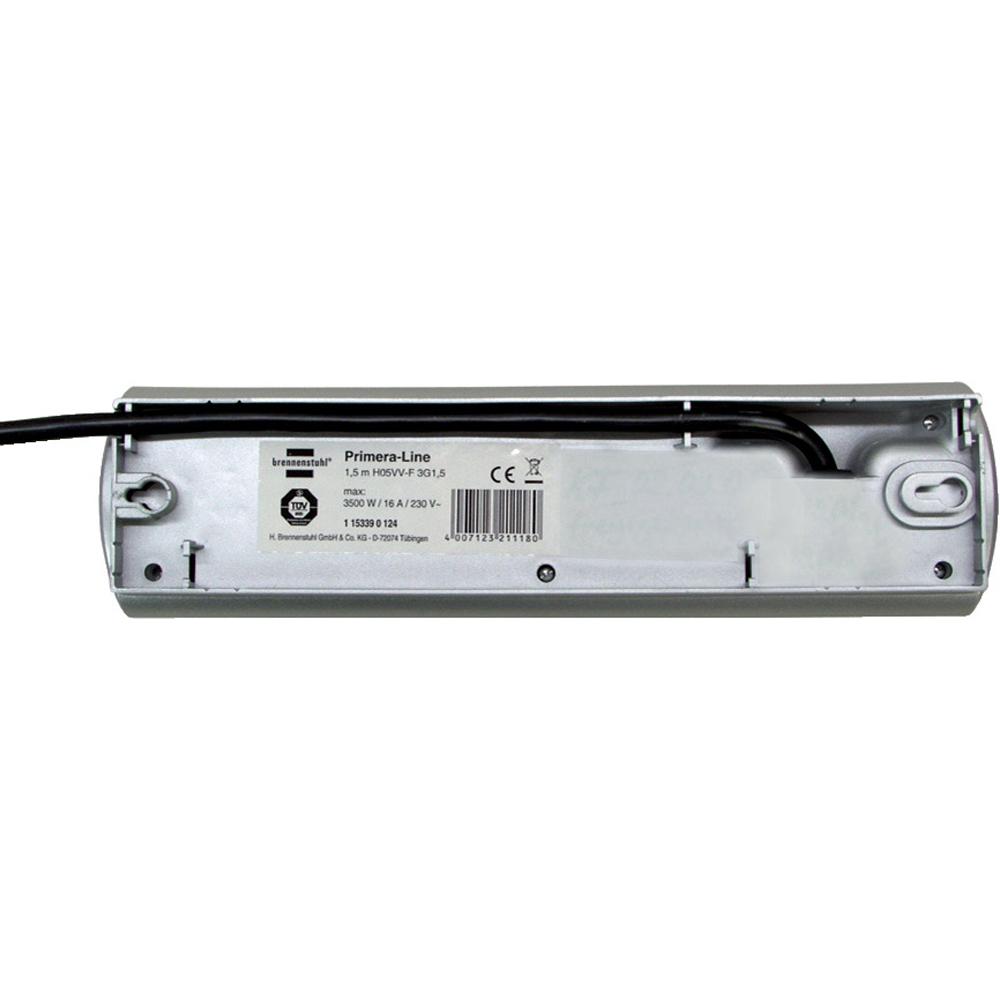 Eco-Line stekkerdoos met schakelaar 10-voudig zwart 3m H05VV-F 3G1,5