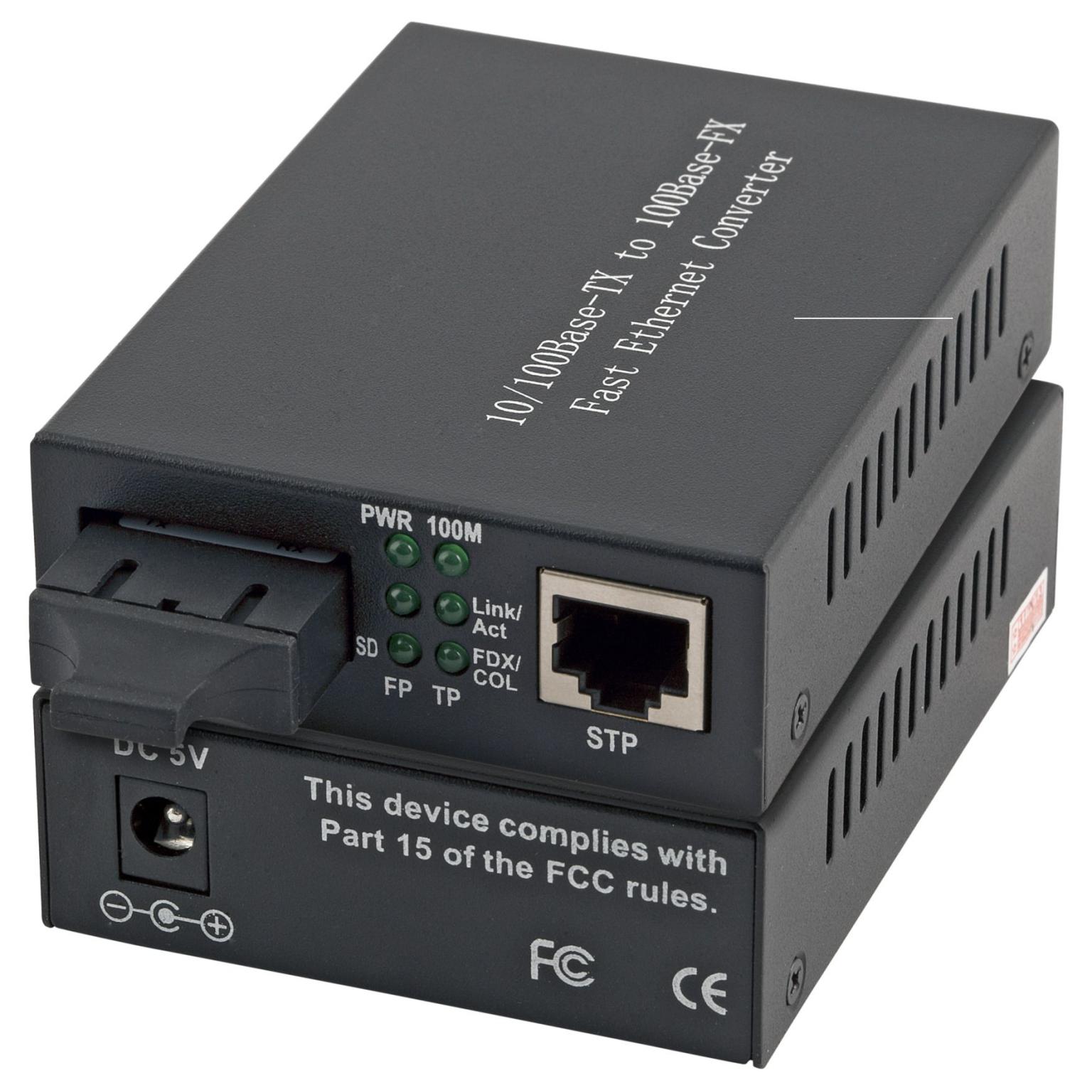 SC glasvezel converter - Singlemode