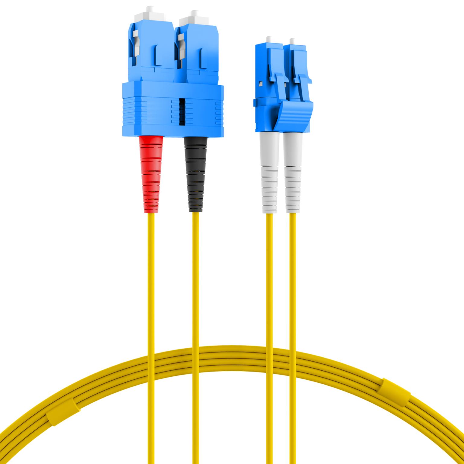 Gigamedia Patchkabel (glasvezel) LC-duplex OS2 2m Geel GGM D3MLCALCA1M