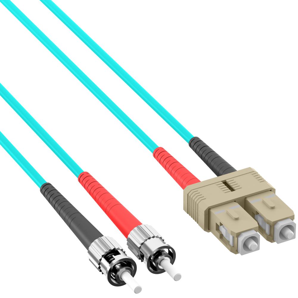 DIGITUS DK-2931-02 – Glasvezelkabel OS2 – 2 m – LC naar ST – Duplex Glasvezelkabel – 1/10 Gbit/s – SM Singlemode Glasvezel LAN-kabel – Vezeltype: 9/125 µ – Geel (Yellow