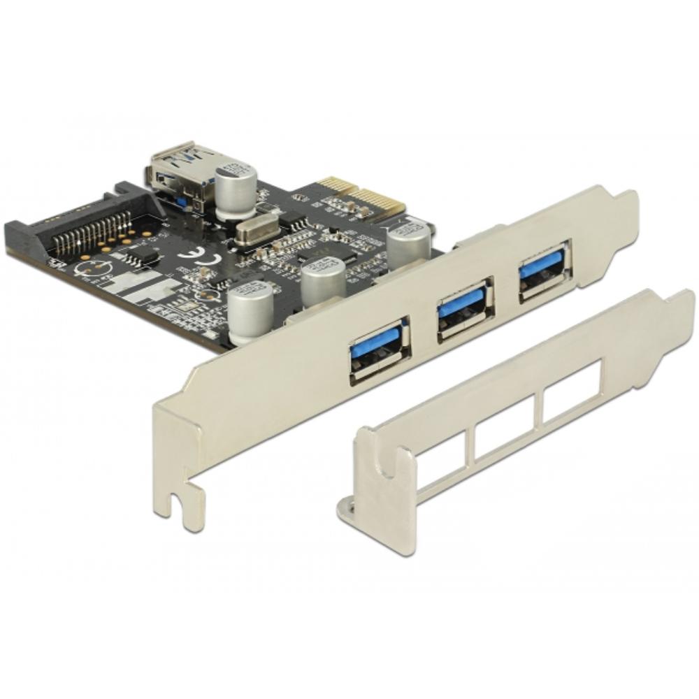 PCI Express Kaart – 3x USB 3.2 Gen1 - Delock