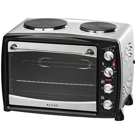 Bijna dood maximaliseren einde Mini Oven met Kookplaten - KH 35 - Mini Oven met Kookplaten Kleur:  RVS/Zwart Inhoud: 35 Liter Vermogen: 3500Watt Afmetingen: 49,5 x 35 x  30,5cm Merk: Rommelsbacher - KH 35