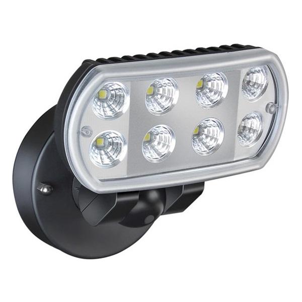 8 W LED light IP55 - ledlampjes L801 IP 55 spot met 8 Nichialedlampjes (elk 1 Watt) voor wandmontage binnen en buitenshuis, IP 55. lichttechniek met krachtige reflector. Laag