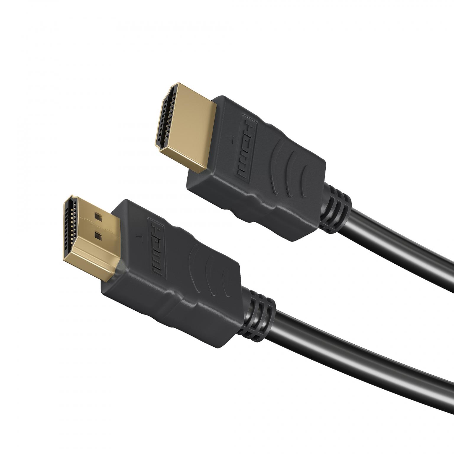 traagheid Contract schot AANBIEDING : HDMI 1.4 kabel (high speed) - HDMI 1.4 Kabel, Verguld, 1 meter.