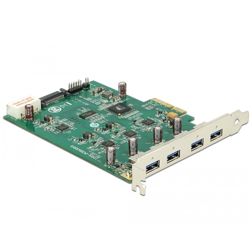PCI Express Kaart – 4x USB 3.2 gen1 - Delock
