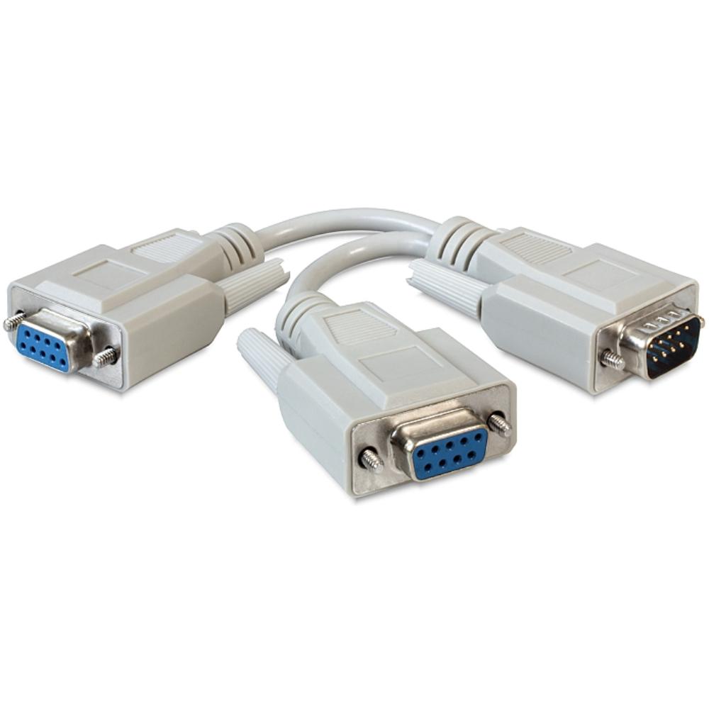 Seriële RS232 verlengkabel 9-pins SUB-D (m) - 9-pins SUB-D (v) / gegoten connectoren