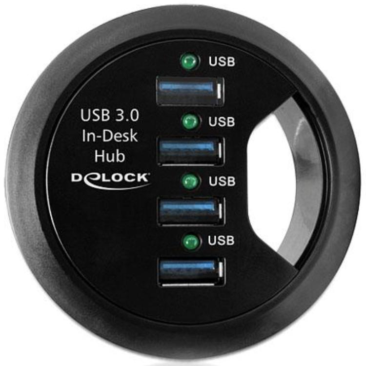 4 Poorts Usb 30 Tafel Hub Delock delock kopen in de aanbieding 4 Poorts Usb 30 Tafel Hub Delock delock kopen in de aanbieding