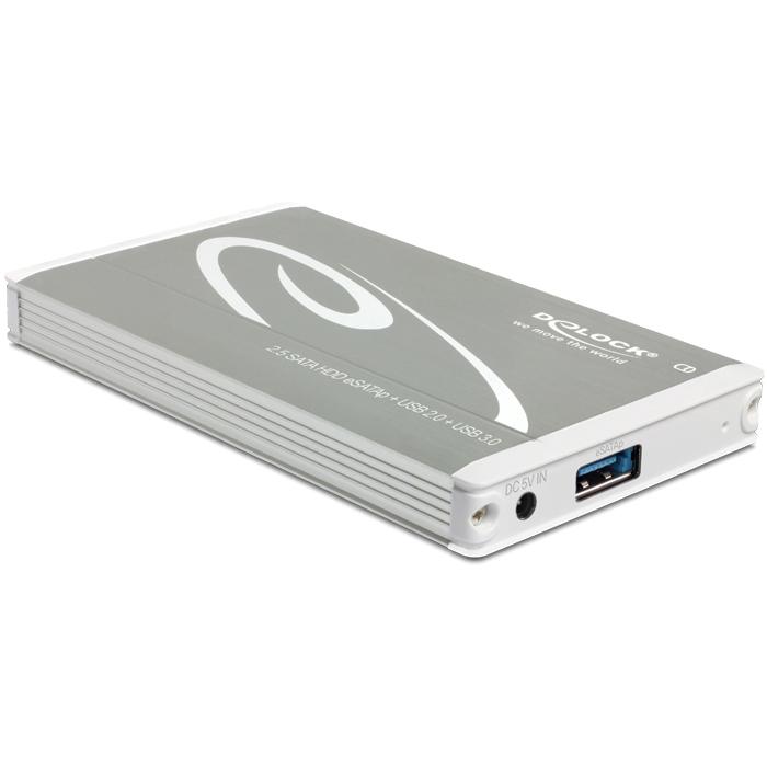 Gehäuse 2½ SATA HDD > Multiport USB3.0 + eSATAp 9,5mm Delock - Gehäuse 2½ SATA HDD > Multiport USB3.0 + eSATAp 9,5mm