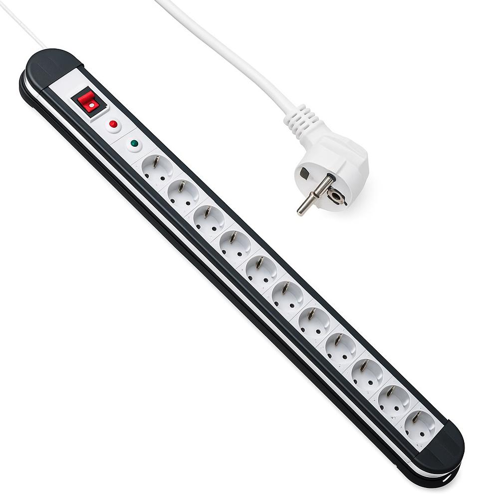 as - Schwabe 60205 Rubberen Verlengkabel met Beschermende Contactspoel Plug, IP44, 230 V/16 A, 5 meter Kabellengte, Rood