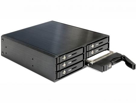 Delock 525 Mobile Rack For 6 X 25 Sata Hdd Ssd Quality4All quality4all kopen in de aanbieding Delock 525 Mobile Rack For 6 X 25 Sata Hdd Ssd Quality4All quality4all kopen in de aanbieding