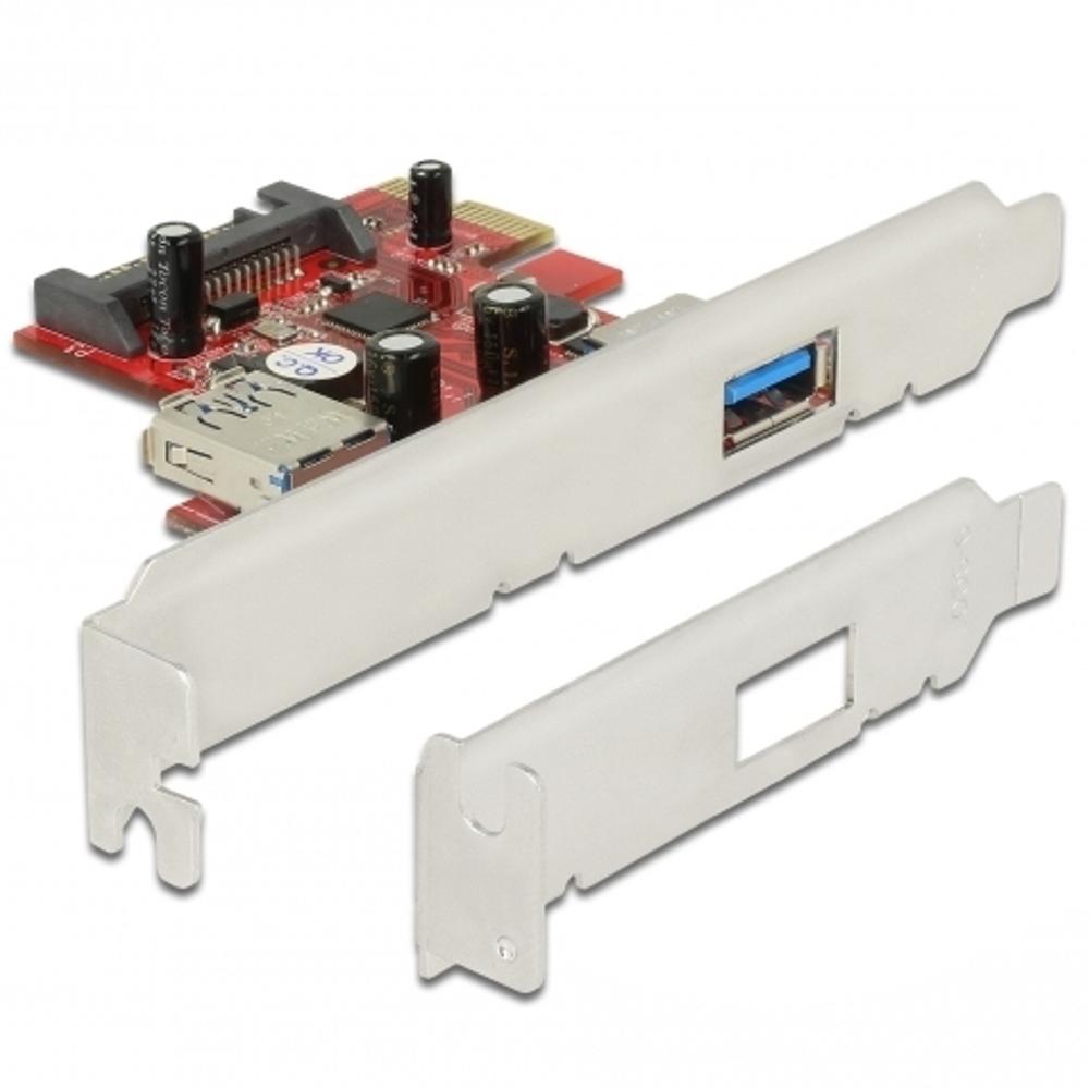USB 3.0 PCIe-kaart 6 poorten, PCI-E kaart naar USB 3.0 Type C (2), Type A (2) 19-pins aansluiting Type E(A-Key)PCI Express-uitbreidingskaart voor desktop-pc Window
