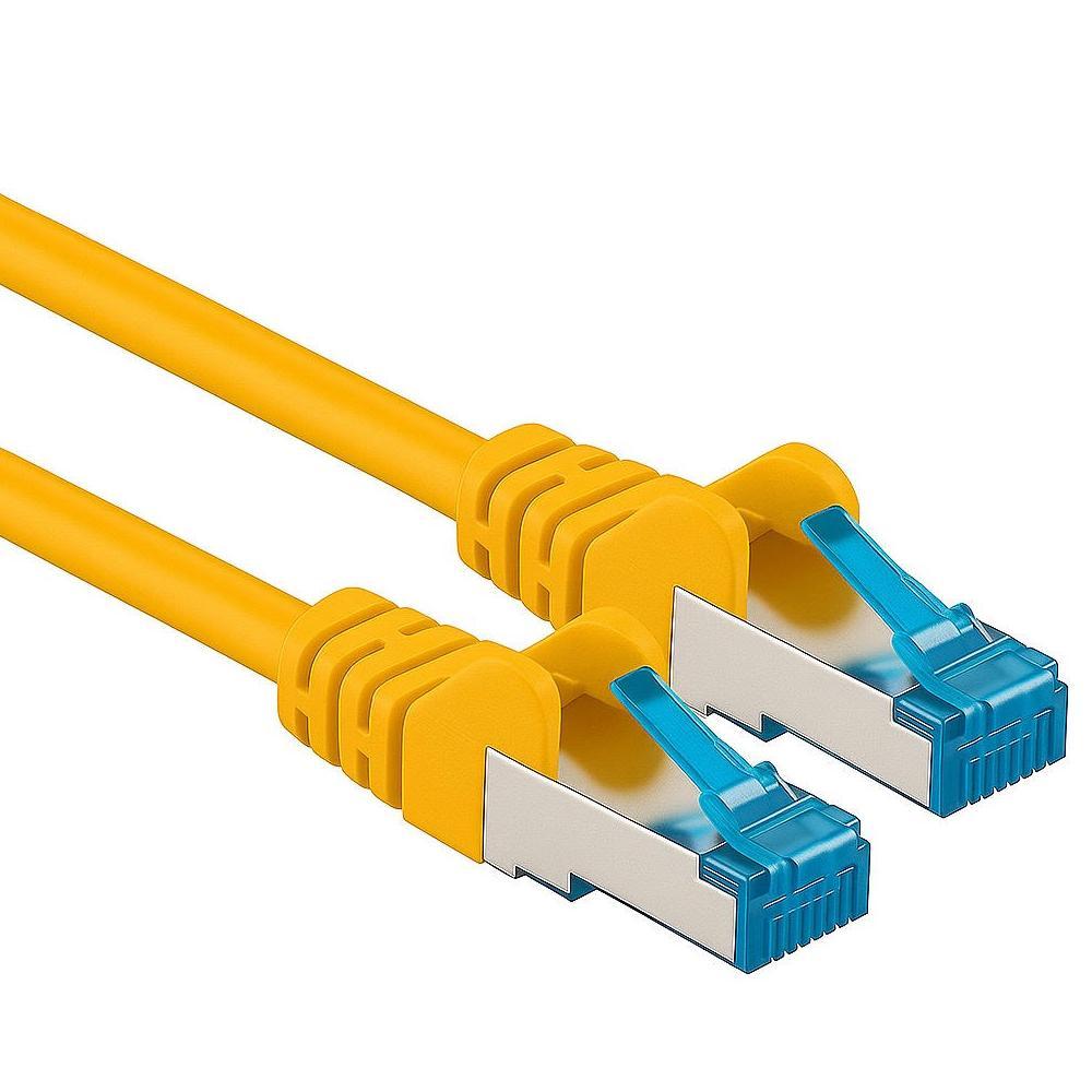 HB-DIGITAL 10 m CAT 8.1 netwerkkabel S/FTP LSZH wit 40 Gbits | LAN patchkabel Gigabit RJ45-stekker Ethernet Data Cable | 40.000 Mbits overdrachtssnelheid PIMF 2000 MHz Cat.6 Cat.7 Cat.8
