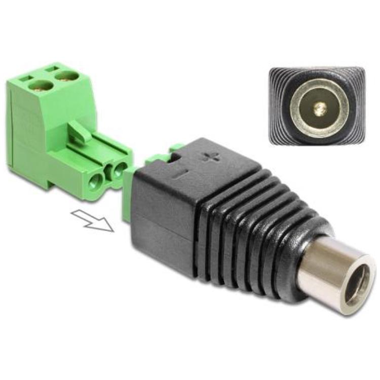 DC connector - 5.5 x 2.5 mm
