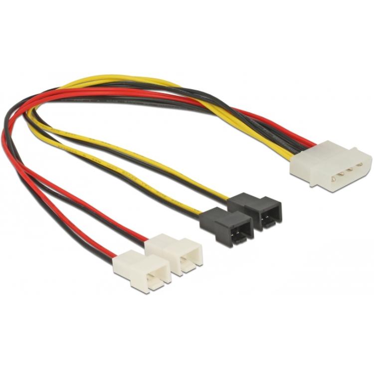Molex naar ventilator voedingskabel - Goobay
