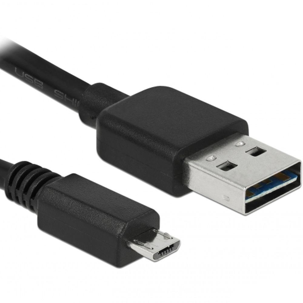 Micro USB kabel - Versie: 2.0 HighSpeed Aansluiting 1: Micro USB B Aansluiting 2: USB A male Lengte: meter.
