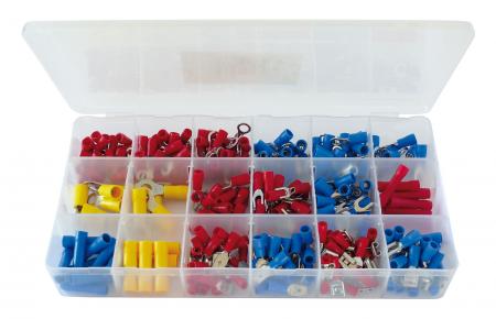 Kabelschoen en steekverbindersortiment 300 stuks in plastic doos - Dynavox