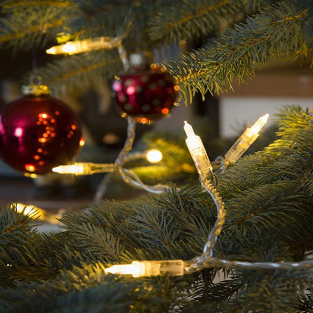 Led Kerstboomverlichting - 100 lampjes - 1.35 meter - warm wit