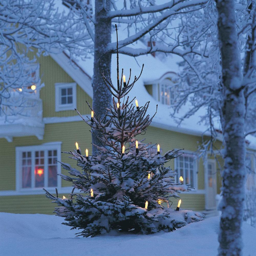 Kerstboomverlichting - kerstverlichting buiten en binnen - 16 lampjes - 15 meter - warm wit