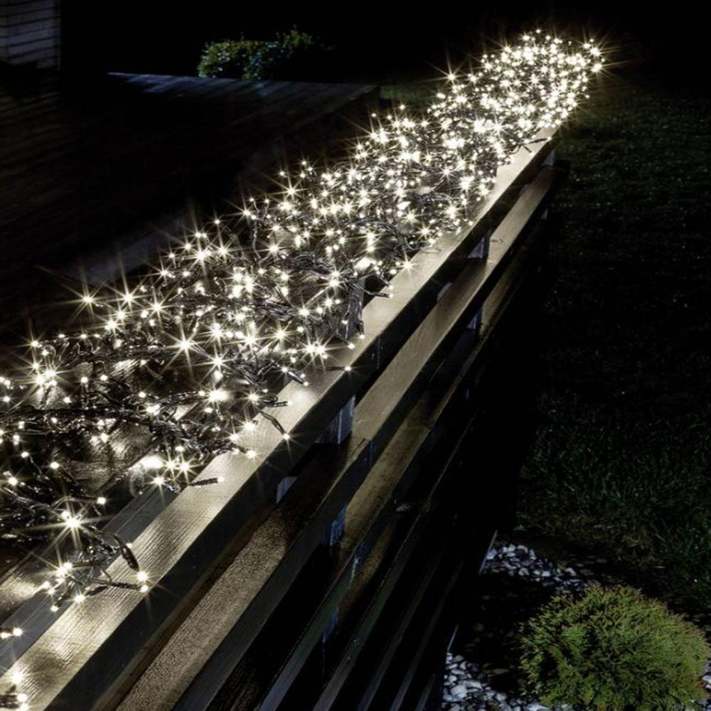 Clusterverlichting - led kerstverlichting buiten en binnen - 1160 lampjes - 8.6 meter - warm wit