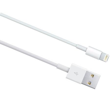 Variant nauwkeurig hebben zich vergist Lightning - USB Kabel - Apple - Lightning - USB Kabel - Wit, Toepassing:  iPhone 5 en iPad 4, Mini, Merk: Apple, Type: Original, Connector 1:  Lightning Mannelijk, Connector 2: USB A 2.0 Mannelijk, Lengte: 2 meter.