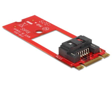 M.2 NGFF naar 7-Polig SATA adapter - Delock