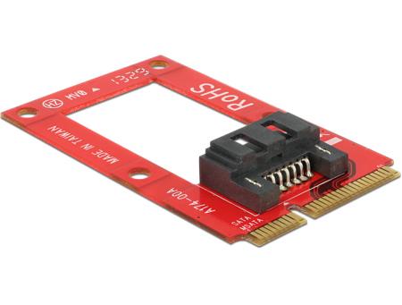 Delock Minipcie Converter Msata Full Size 1 X Sata 7 Pin Female De delock kopen in de aanbieding