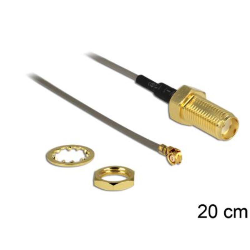 Delock Antenna Cable Sma Jack Bulkhead Mhfjefl Lp 088 Compatible Pl delock kopen in de aanbieding