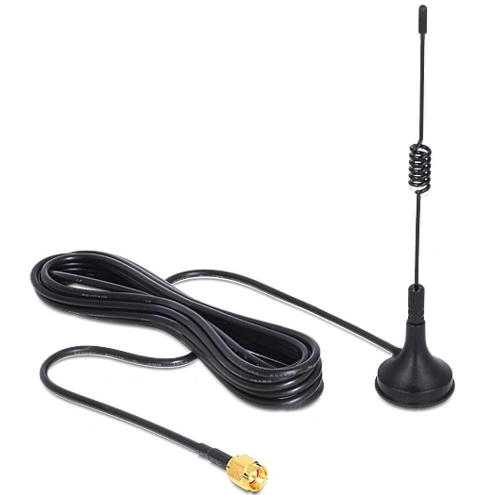 ISM 433 MHz antenne SMA stekker 3 dBi omnidirectioneel magnetische voet
