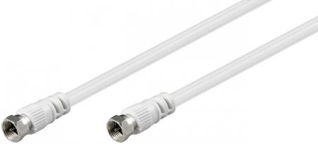Sat Antenna Cable White 25 M F Plug F Goobay goobay kopen in de aanbieding