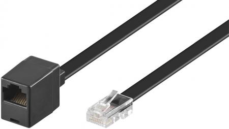Western Extension Cable Rj45 Plug Jack 8 Pin 11 Goobay goobay kopen in de aanbieding