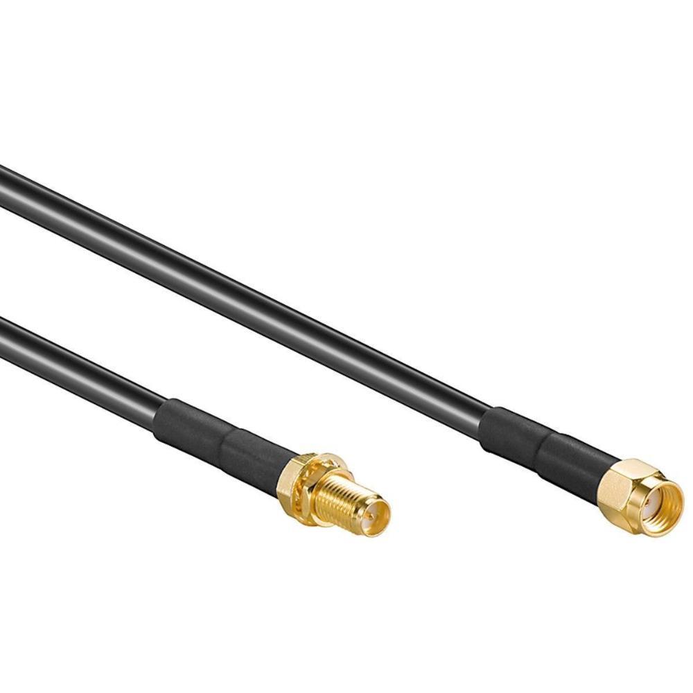 WiFi antenne verlengkabel RP-SMA male naar RP-SMA female