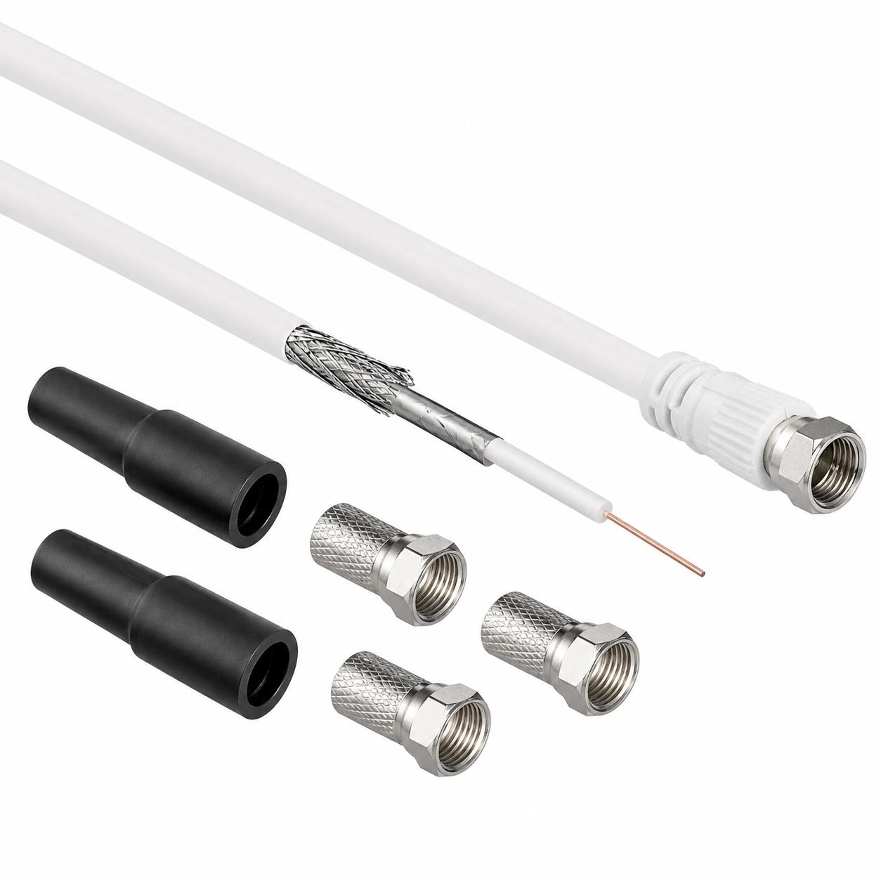 F-connector kabelset - Goobay