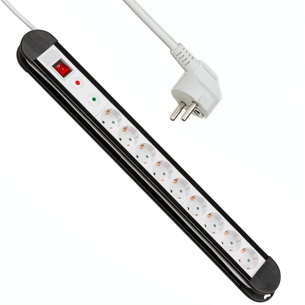 Goobay Power Socket With Surge Protection 9X Cee 74 Jack Children Security goobay kopen in de aanbieding