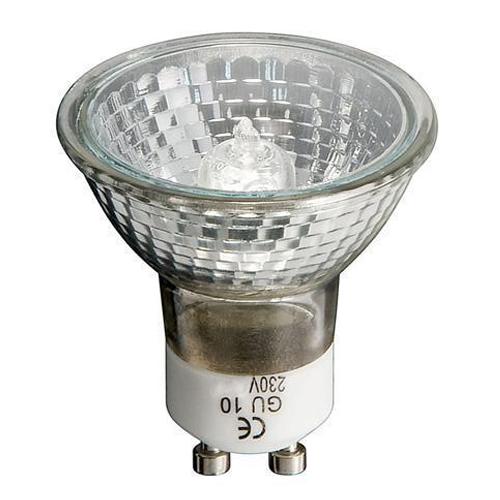 GU10 Lamp Halogeen - Lamptype: Halogeen, GU10, Verbruik: 50 Watt - 230 Volt, Energieklasse: D, Lichtsterkte: 282 Lumen, Dimbaar: Afmetingen: Ø50mm/H55mm, Lichtkleur: Warm Wit.