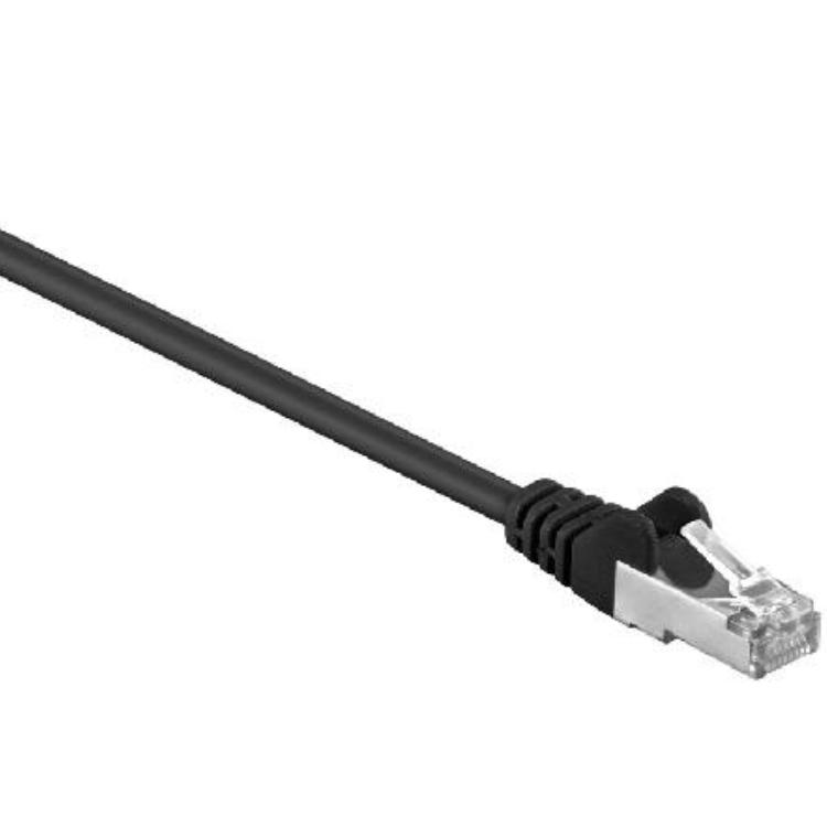 F-UTP Kabel - 0.25 meter - Zwart - Goobay