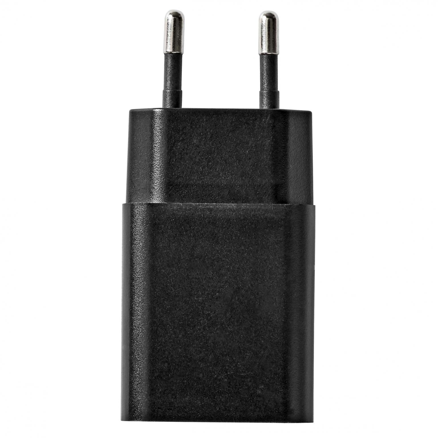 USB oplader - Aansluiting 1: Euro-stekker male, Aansluiting 2: USB A  female, Vermogen: 5 Watt Laadsstroom: 1000 mA.