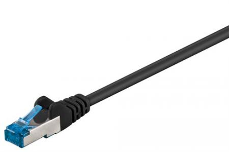 CAT 6a Network cable, LS0H S/FTP 2x shielded: PIMF + braid shield
