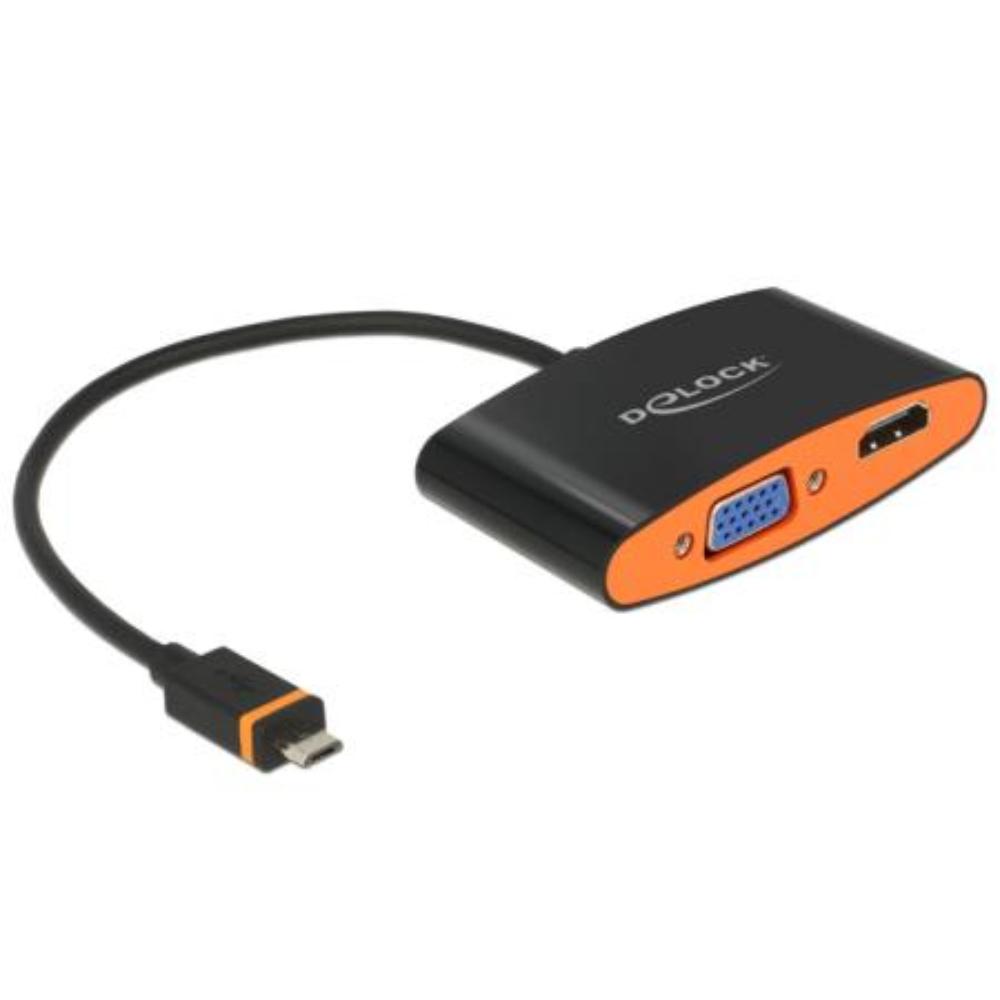 SlimPort/MyDP naar HDMI en VGA verloopstekker