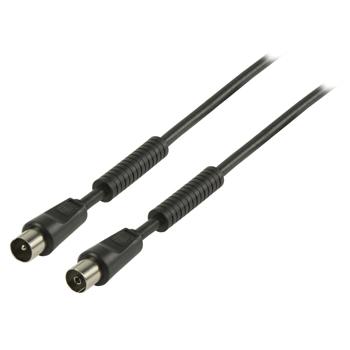 Coax antennekabel 100Hz coax mannelijk coax vrouwelijk 2,00 m zwart