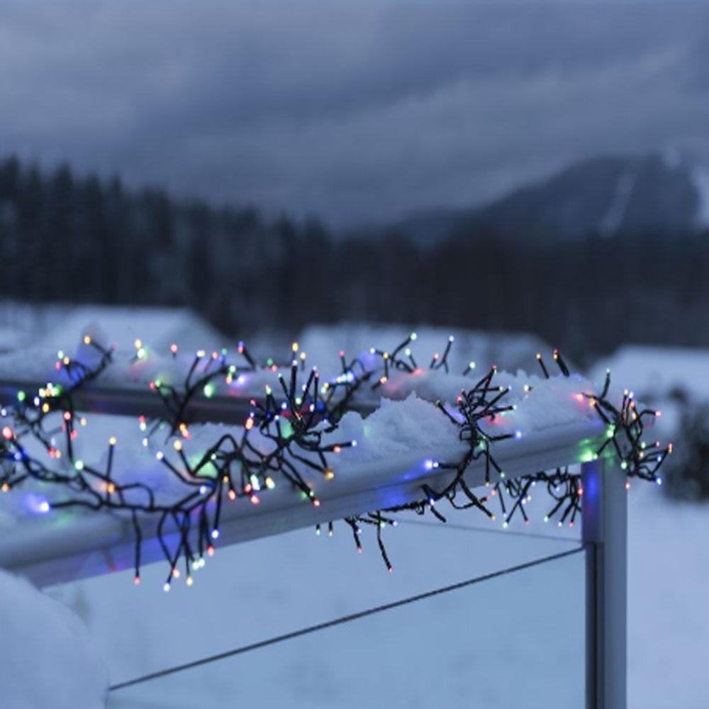 Clusterverlichting - led kerstverlichting buiten en binnen - 1540 lampjes - 9 meter - multicolor