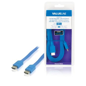 Platte High Speed HDMIÃ¢ÂÂ¢ kabel met ethernet HDMIÃ¢ÂÂ¢-connector HD -