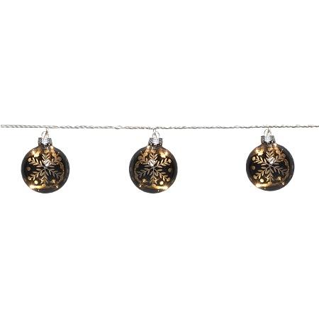Lichtketting - led kerstverlichting binnen - 9 lampjes - 2.4 meter - warm wit