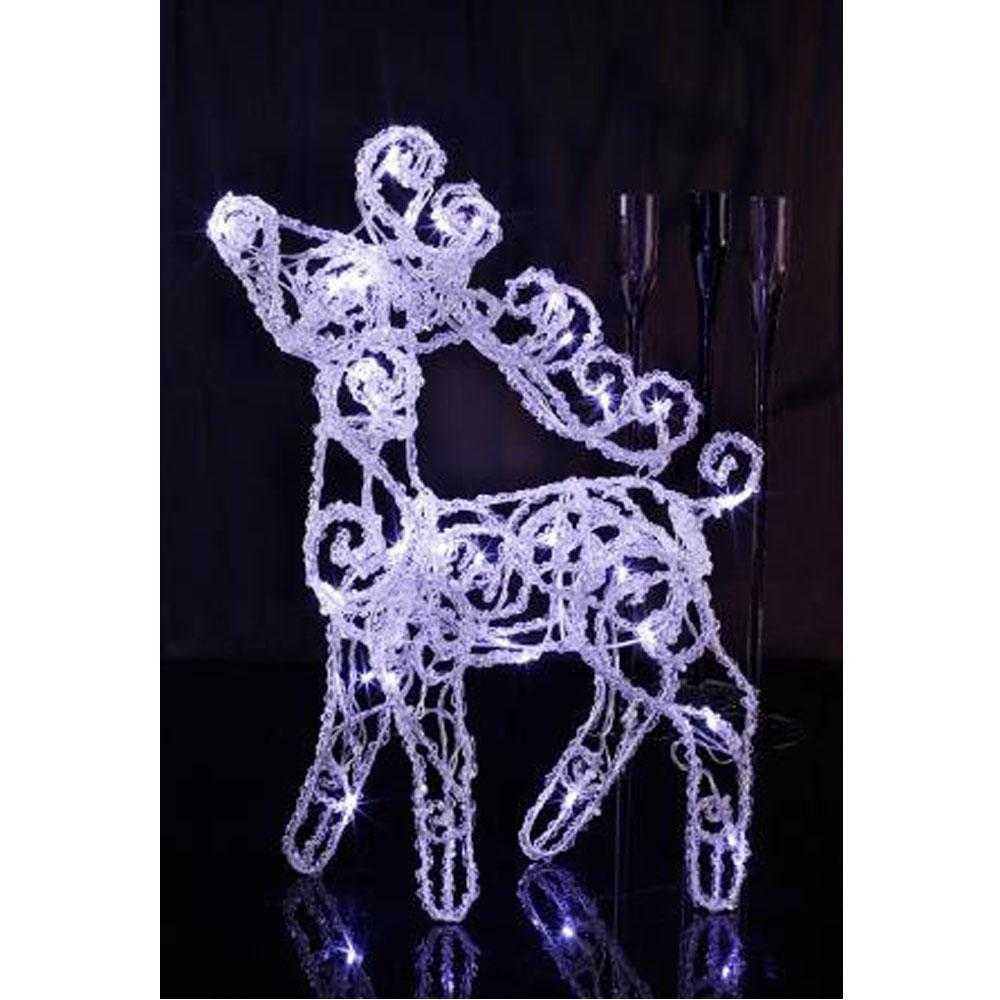 Kerstfiguur - Rendier - Kerstfiguur - Koud Wit, Type: LED - Rendier ...