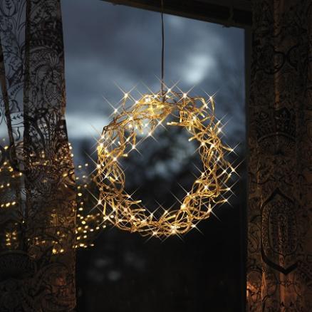 Verlichte buiten kerstkrans - feestverlichting kopen? | Korting tot 31