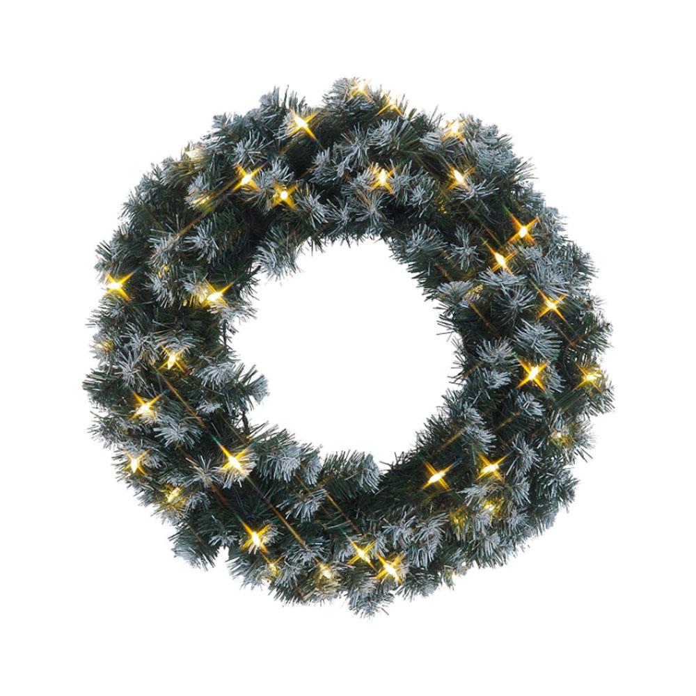 Kerstversiering - Kerstversiering - Krans, Verlichting: LED - Warm ... Kerstversiering - Kerstversiering - Krans, Verlichting: LED - Warm ...
