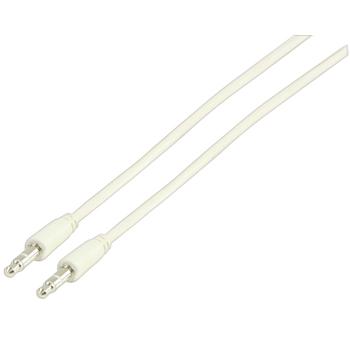 Jack stereo audiokabel 3,5 mm mannelijk 3,5 mm mannelijk wit 3,00 m
