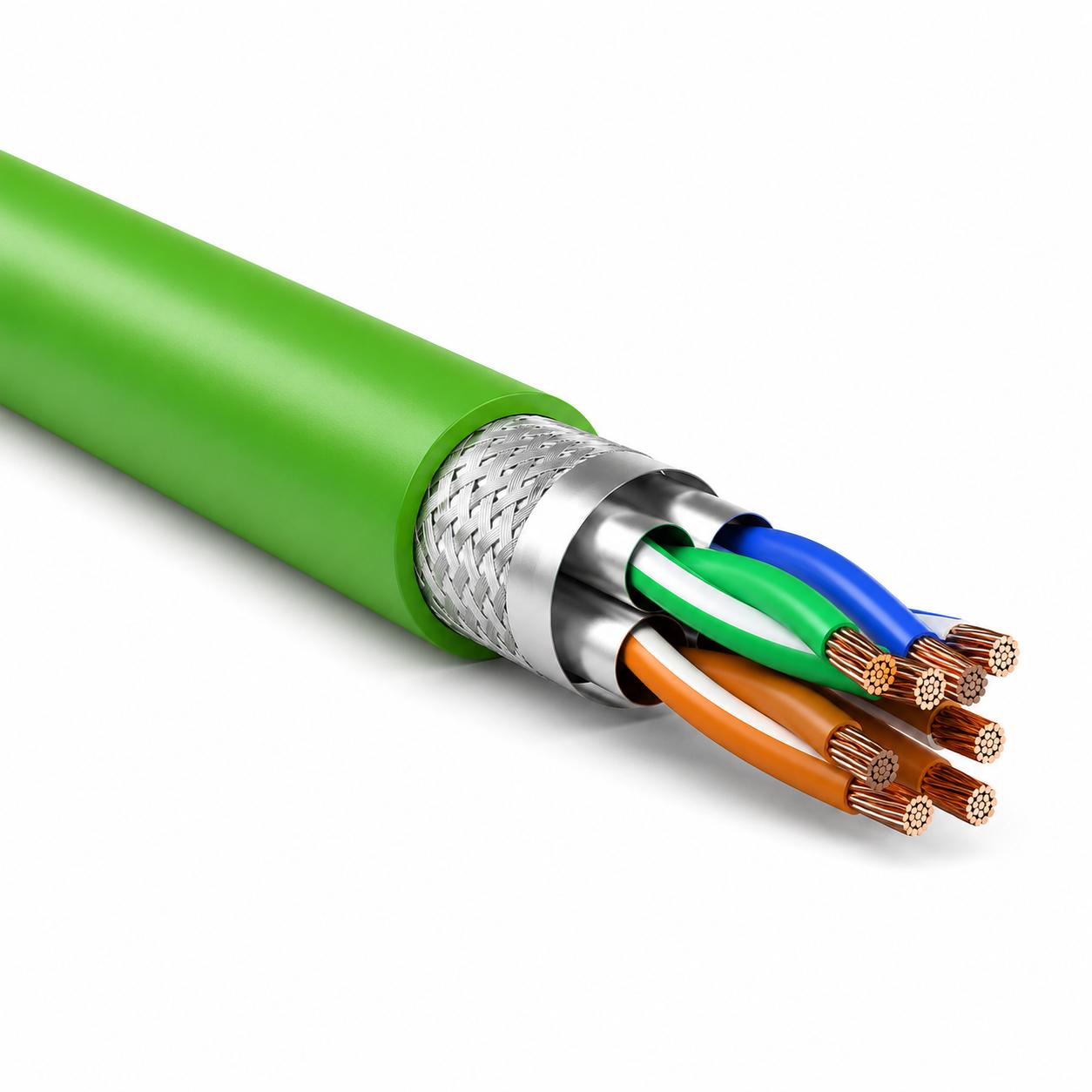 S/FTP Cat 7 - 7.5 meter - Groen - Allteq