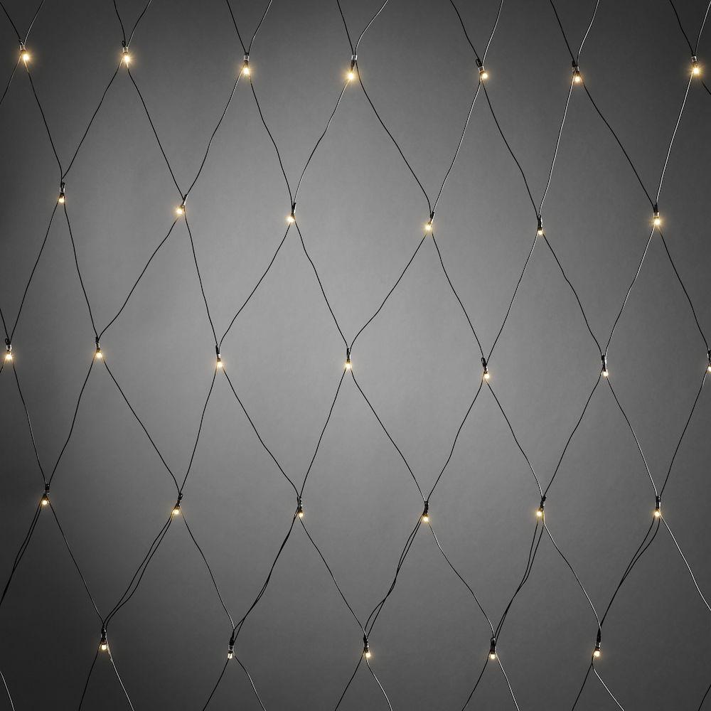 Netverlichting - led kerstverlichting buiten en binnen - 80 lampjes - 1.6 meter - warm wit