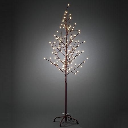Kerstboom - led kerstverlichting buiten en binnen - 120 lampjes - 150 x 85 cm - warm wit